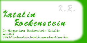 katalin rockenstein business card